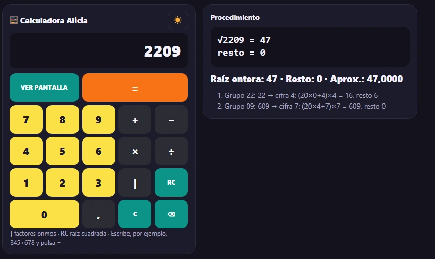 Cómo calcular una raíz cuadrada paso a paso