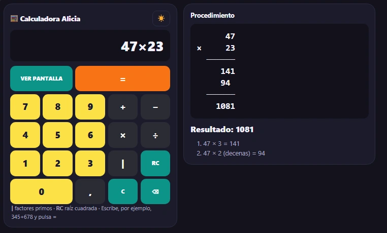 Cómo hacer una multiplicación de dos cifras paso a paso