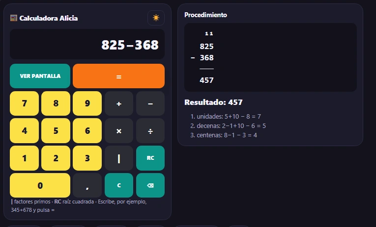 Cómo hacer una resta con préstamo