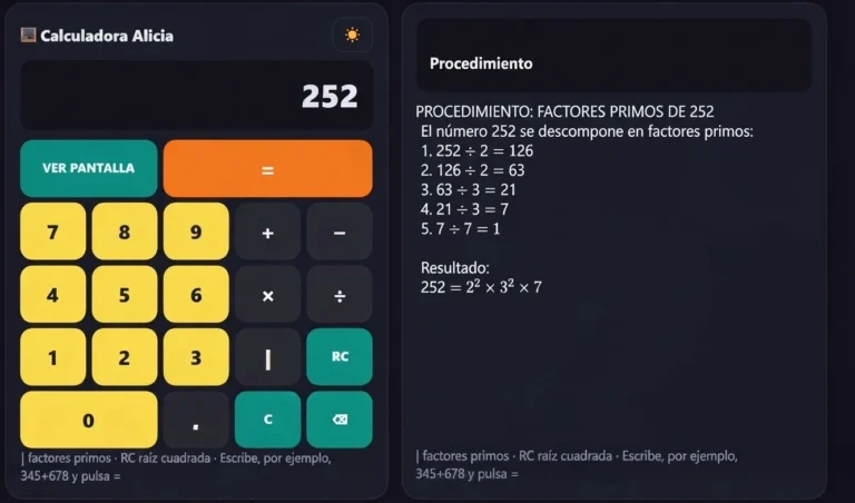 Cómo sacar la factorización prima de un número 